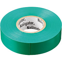 Изолента Navigator NIT-B15-20/G 71106 ПВХ 15мм (рул.20м) зел. от Водопад  фото 1