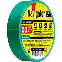 Изолента Navigator NIT-B15-20/G 71106 ПВХ 15мм (рул.20м) зел. от Водопад  фото 2