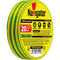 Изолента Navigator NIT-A19-20/YG 71115 ПВХ 19мм (рул.20м) жел/зел. от Водопад  фото 2
