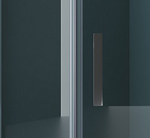 Душевой уголок Belbagno Kraft-P-1-90-C-Cr-L, 900х900х1950, левый, стекло прозрачное, профиль хром, без поддона от Водопад  фото 2