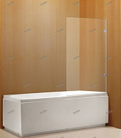 Шторка для ванны Avek Fort A2 10351/8 600х1400, прозрачное стекло 8мм, профиль хром от Водопад  фото 1