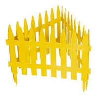 Забор декоративный Palisad "Рейка", 65000 28х300 см, желтый от Водопад  фото 1