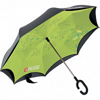 Зонт-трость Palisad 69700 обратного сложения, эргономичная рукоятка с покрытием Soft Touch от Водопад  фото 1
