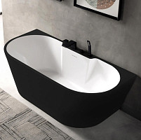 Акриловая ванна Abber AB9296-1.7MB 1700х800х600, цвет черный матовый от Водопад  фото 1
