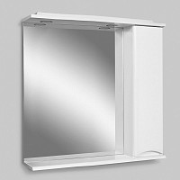 Зеркало со шкафом Am.Pm Like M80MPR0801WG 80см, белый глянец от Водопад  фото 4