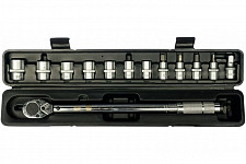 Ключ динамометрический Berger BG2370, 1/2" 28-210 Нм,(Правая-Левая резьба), с набором головок 13 предметов от Водопад  фото 1