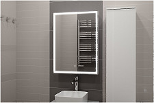 Зеркальный шкаф Континент Allure 600х800, Led подсветка; сенсорное включение; розетка левый/правый от Водопад  фото 1