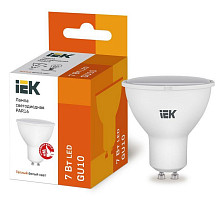 Лампа светодиодная IEK Eco LLE-PAR16-7-230-30-GU10, PAR16 софит 7 Вт, 3000 К GU10 от Водопад  фото 1