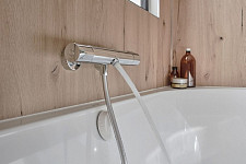 Смеситель для ванны и душа Jacob Delafon Metro E24395-CP термостатический, хром от Водопад  фото 2