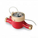 Счетчик горячей воды Zenner MTW-I D 32 мм, Qn 6 м3/час, L - 260 мм, со сгонами, импульсный, латунь
