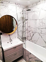 Шторка на ванну Oporto 804 80х140 см стационарная, стекло прозрачное от Водопад  фото 1