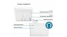 Умывальник-водонагреватель Элбэт Про ЭВБО-17 накопительный электрический, белый пластик от Водопад  фото 4