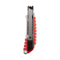Нож Rexant 12-4900 с сегментированным лезвием 18 мм, металлический обрезиненный корпус от Водопад  фото 1