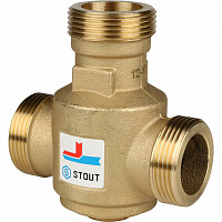 Клапан термостатический Stout SVM-0030-325506 смесительный G 1"1/4 НР 60°С от Водопад  фото 1