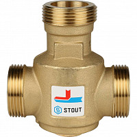 Клапан термостатический Stout SVM-0030-325506 смесительный G 1"1/4 НР 60°С от Водопад  фото 2
