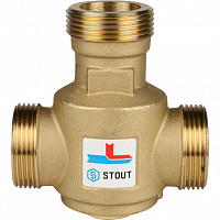 Клапан термостатический Stout SVM-0030-325506 смесительный G 1"1/4 НР 60°С от Водопад  фото 3