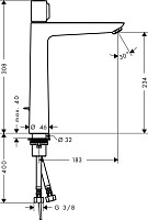 Смеситель для раковины Hansgrohe Talis Select E 71752000 с донным клапаном, хром от Водопад  фото 2