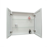 Зеркальный шкаф Континент Emotion 800х800, датчик движения, 2 полки, петли Firmax, пластиковый фасад от Водопад  фото 3