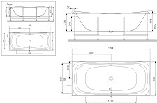 Фронтальная панель для ванны Am.Pm Sensation W30A-180-080W-P 180х80 от Водопад  фото 2