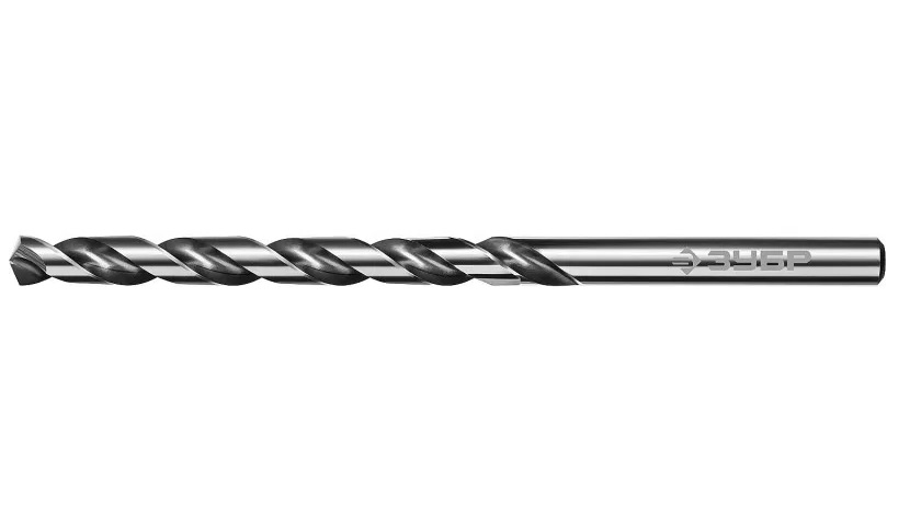 Сверло по металлу Зубр Проф-А 29624-10 сталь Р6М5, класс А, 10,0х184 мм, удлиненное от Водопад  фото 1