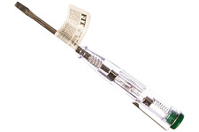 Отвертка индикаторная FIT 56524, белая ручка, 100-500 В, 140 мм от Водопад  фото 1