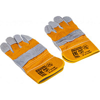 Комбинированные спилковые перчатки Gigant Ангара от Водопад  фото 2