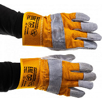 Комбинированные спилковые перчатки Gigant Ангара от Водопад  фото 4