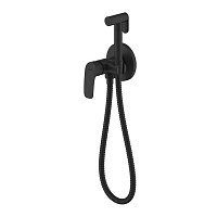 Гигиенический душ Milardo Rora RORBLR0M08 со смесителем, встраиваемый, черный матовый от Водопад  фото 1