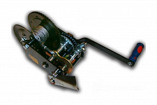 Лебедка барабанная катушка Skrab 26457, 2-х скоростная, 1100 кг с ручным тормозом от Водопад  фото 1