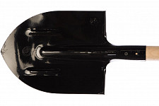 Лопата штыковая 61413, 205х275х1400 мм, ребра жесткости, деревянный черенок от Водопад  фото 2