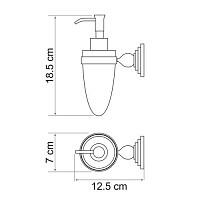 Дозатор для жидкого мыла WasserKRAFT Ammer K-7099 от Водопад  фото 2