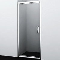 Душевая дверь WasserKRAFT Salm 27I04 900х2000, прозрачное стекло, профиль серебро от Водопад  фото 1