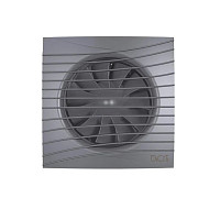 Бытовой вентилятор Diciti Silent 4C Dark Gray metal, D100 мм, 25 дБ, 90 м3/ч, ABS-пластик, темно-серый, обратный клапан от Водопад  фото 2