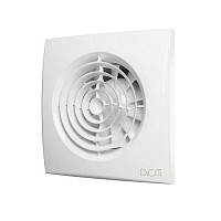 Бытовой вентилятор Diciti Aura 4C, D100 мм, 25 дБ, 90 м3/ч, ABS-пластик, белый, обратный клапан от Водопад  фото 1