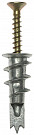 Дюбель Зубр 4-301286 со сверлом для гипсокартона с саморезом ДРИВА металлический 33 мм 3 шт.