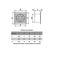 Бытовой вентилятор Auramax A 4C, D100 мм, 35 дБ, 90 м3/ч, полистирол, белый, обратный клапан от Водопад  фото 5