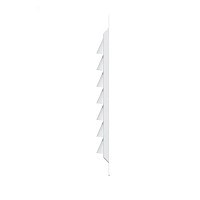 Решетка вентиляционная Era 1515МЭ, квадратная с сеткой, 150х150 мм, окрашенная сталь, белая от Водопад  фото 3