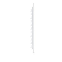 Решетка вентиляционная Era 2020МЭ, квадратная с сеткой, 200х200 мм, окрашенная сталь, белая от Водопад  фото 3