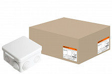 Распаячная коробка Tdm ОП SQ1401-0112, 80х80х50 мм, крышка, IP 54, 7 вх. от Водопад  фото 1
