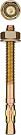 Анкер клиновый Зубр 302032-06-095, М6 х 95 мм 100 шт.