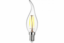 Лампа REV 32494 2 filament, свеча на ветру, FC37, теплый свет, 5 Вт, E14, 2700 K, 515 Лм от Водопад  фото 2