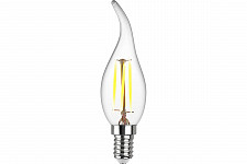 Лампа REV 32432 4 filament, свеча на ветру, FC37, теплый свет, 7 Вт, E14, 2700 K, 695 Лм от Водопад  фото 2