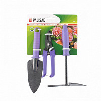 Набор садового инструмента Palisad STANDARD 62904 с секатором, пластиковые рукоятки, 3 предмета от Водопад  фото 3