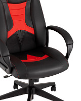 Кресло игровое Stool Group TopChairs ST-CYBER 8 RED комбо ткань/экокожа, черный/красный от Водопад  фото 2