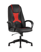 Кресло игровое Stool Group TopChairs ST-CYBER 8 RED комбо ткань/экокожа, черный/красный от Водопад  фото 3