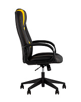 Кресло игровое Stool Group TopChairs ST-CYBER 8 черный/желтый, экокожа, крестовина пластик от Водопад  фото 4