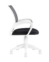 Кресло Stool Group TopChairs ST-BASIC-W серый, сетка/ткань, крестовина пластик пластик белый от Водопад  фото 4