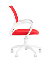 Кресло оператора Stool Group Topchairs ST-BASIC-W красная ткань, крестовина белый пластик от Водопад  фото 4