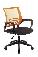 Кресло оператора Stool Group Topchairs ST-Basic оранжевый, сиденье черный, сетка/ткань, крестовина пластик от Водопад  фото 1