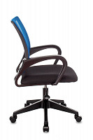 Кресло оператора Stool Group Topchairs ST-Basic синий, сиденье черный, сетка/ткань, крестовина пластик от Водопад  фото 3